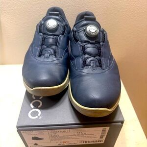 Ecco Golf BIOM S-Three Shoe US 8-8.5 Marine Blue Leather/100% GORE-TEX/BOA/EUC